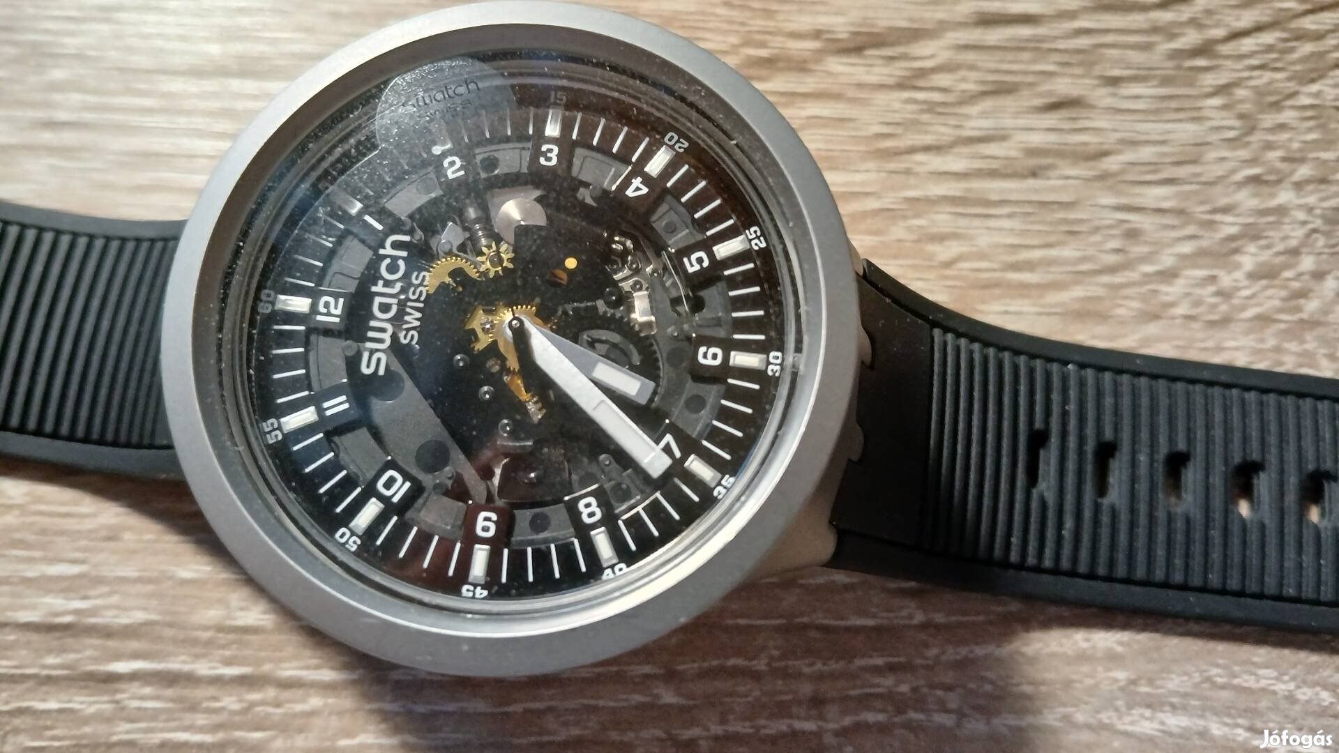 Swatch fekete óra karóra eredeti dobozával