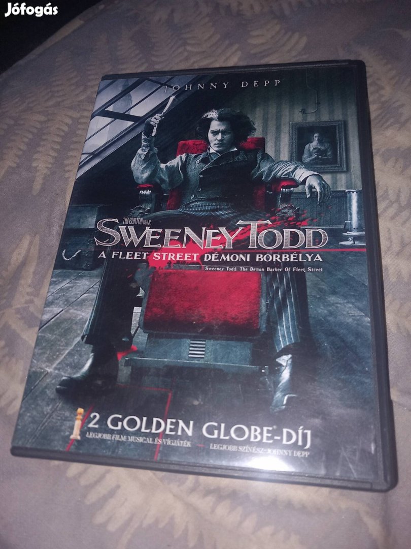 Sweeney Todd A Fleet Street démoni borbelya DVD Film