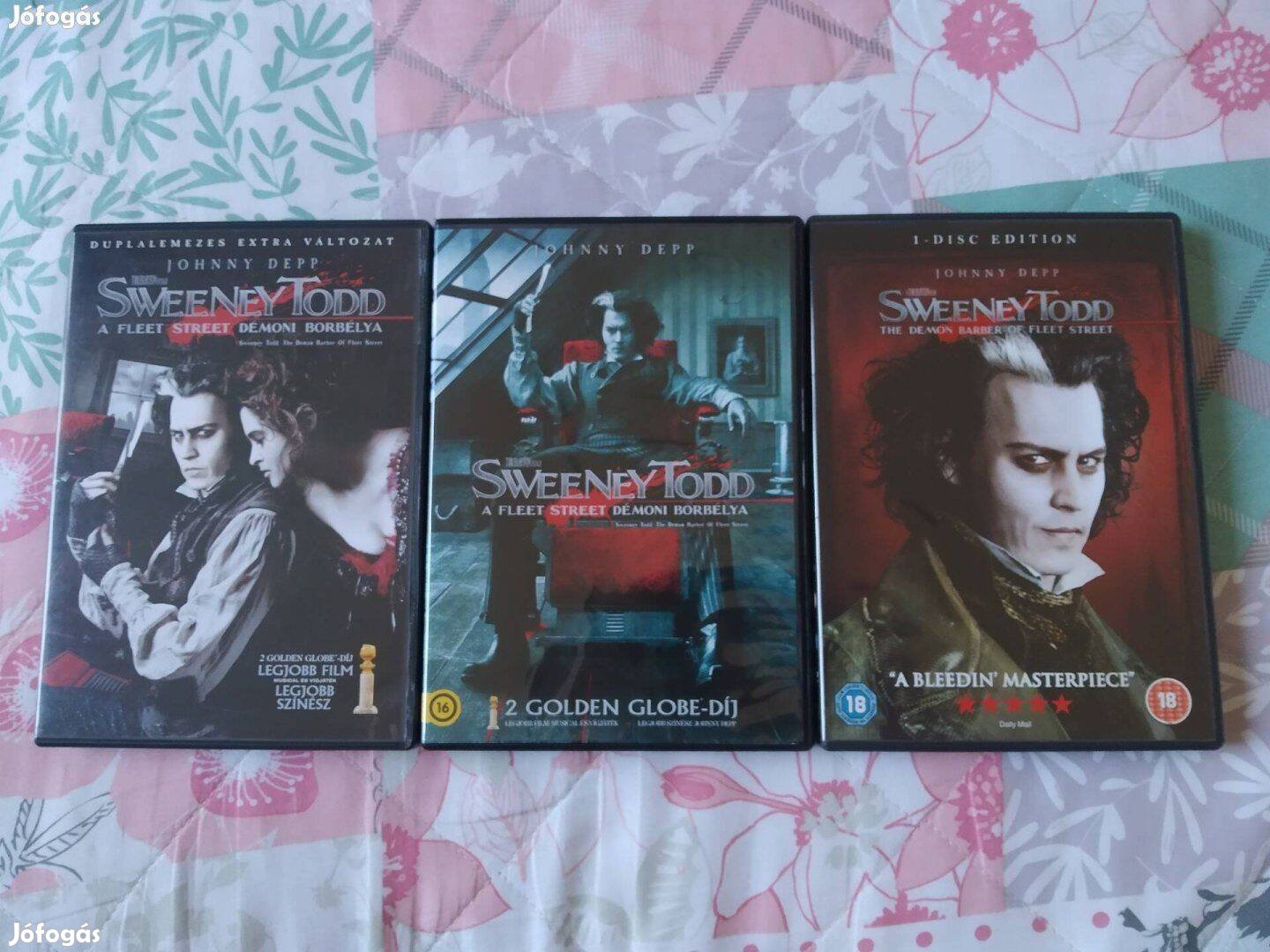 Sweeney Todd DVD-k