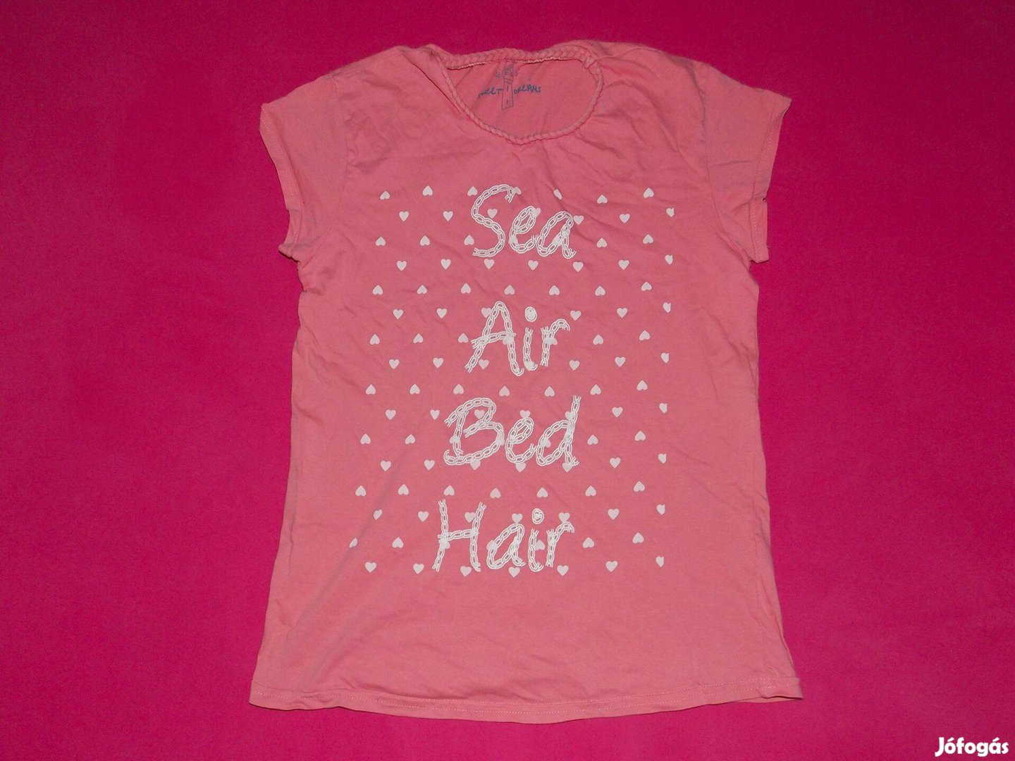 Sweet Dreams rózsaszín, feliratos póló 152-158-as, 12-13 éves lányra