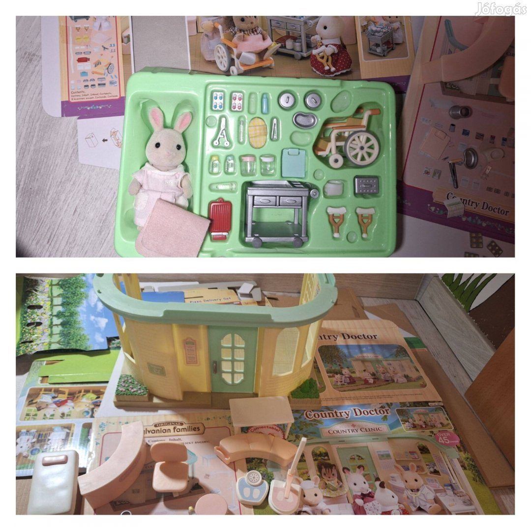 Sylvanian Vidéki kórház + ápolónő készlet dobozzal!