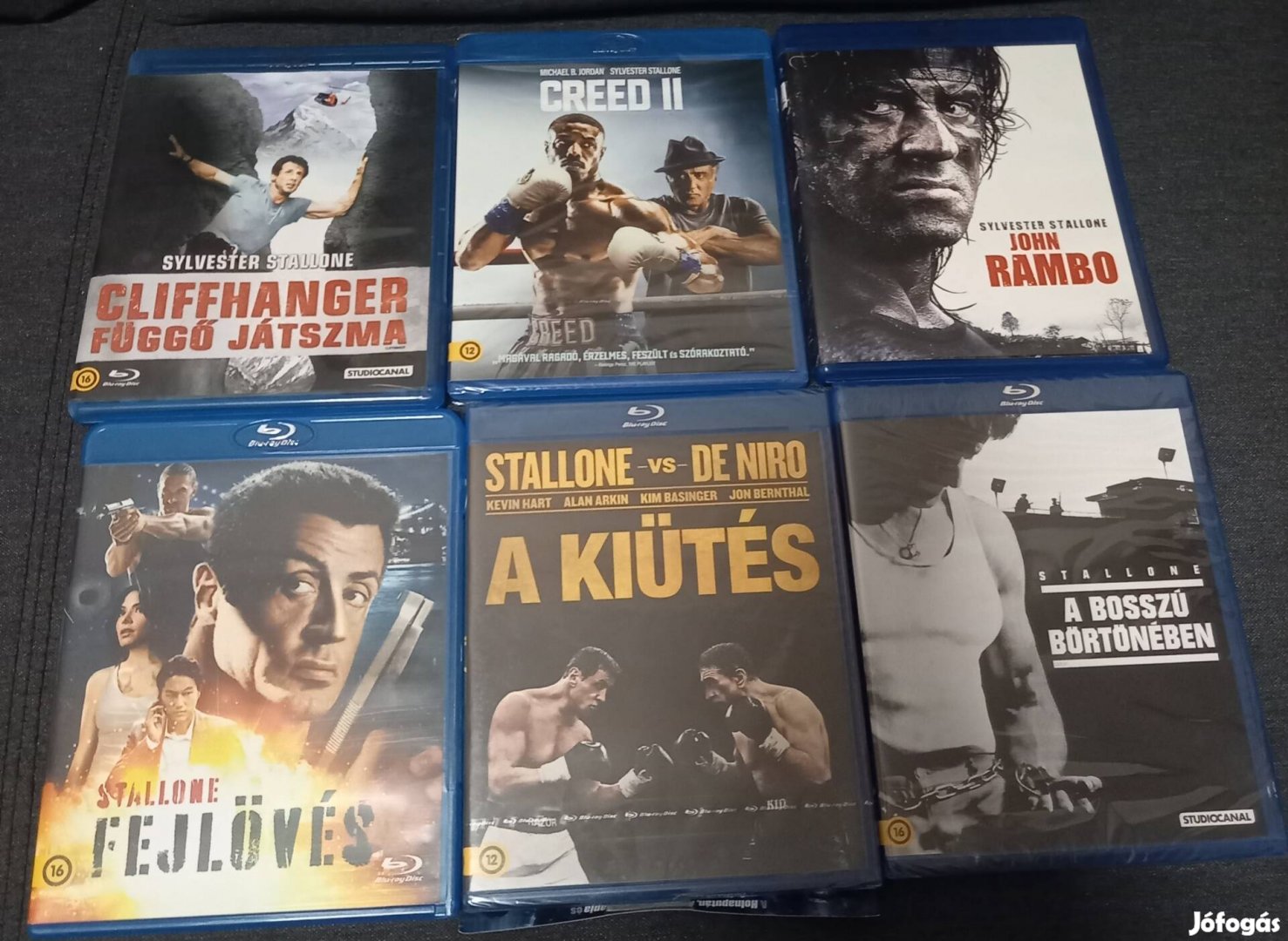 Sylvester Stallone gyűjtemény blu-ray kiadványon