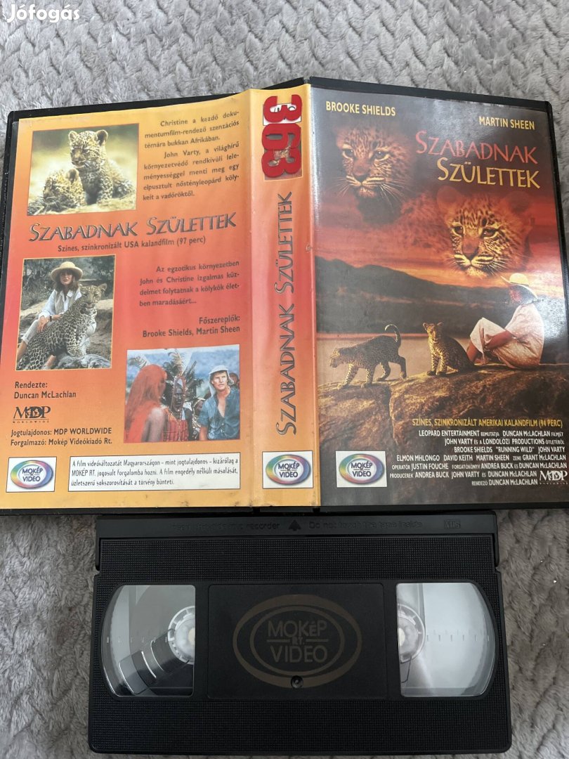 Szabadnak születtek vhs nagytok kaland mokép