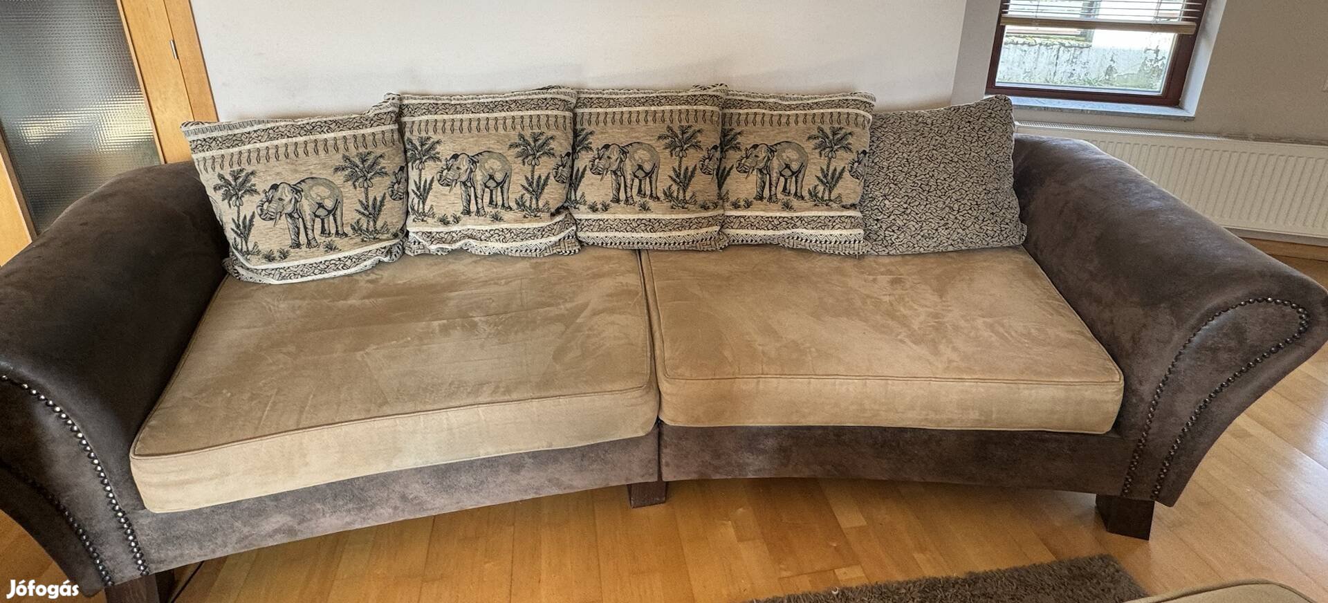 Szafari kanapé/megakanapé, masszív, nagyon kényelmes