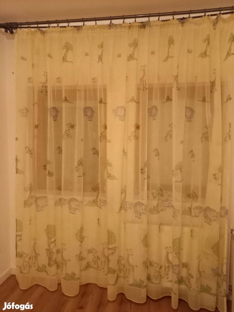 Szafari mintás gyerekszobai függöny