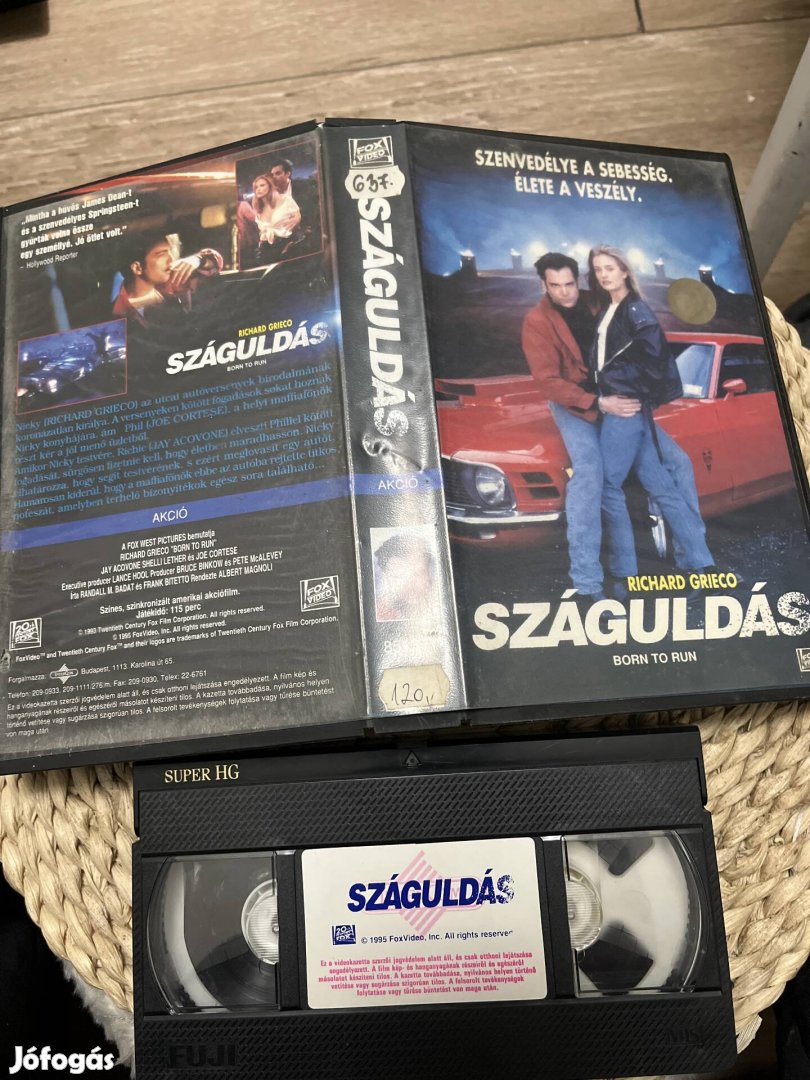 Száguldás vhs. 