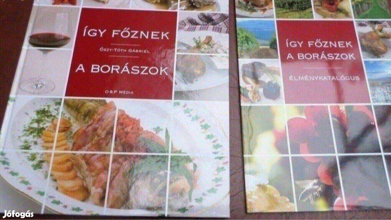 Szakácskönyv Így főznek a borászok könyv + CD Új