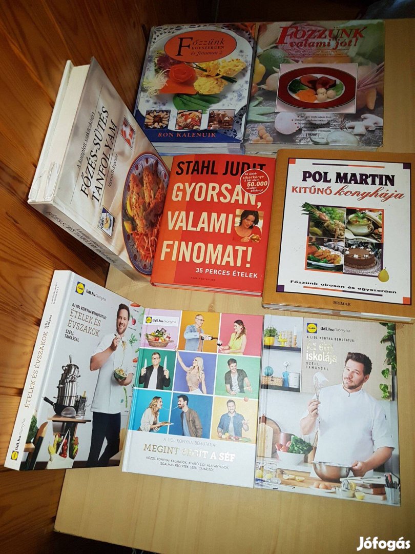 Szakácskönyv csomag Stahl Judit Lidl konyha szakács könyv