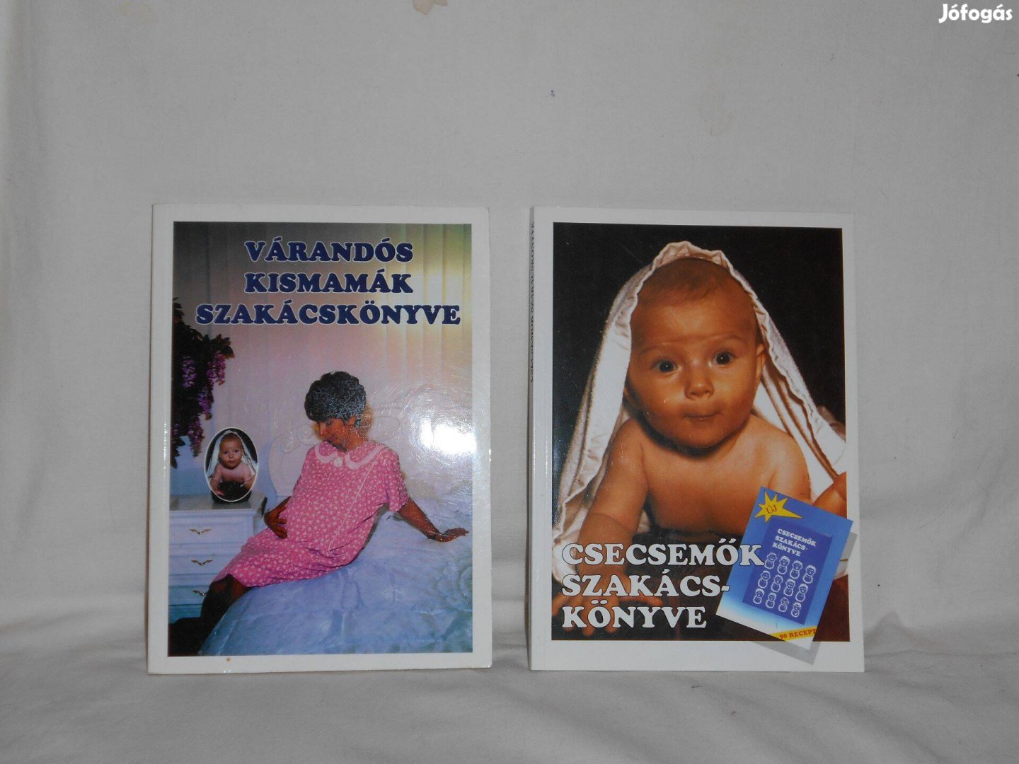 Szakácskönyvek: 1 várandós kismamák, 1 csecsemők részére, 350 Ft/db