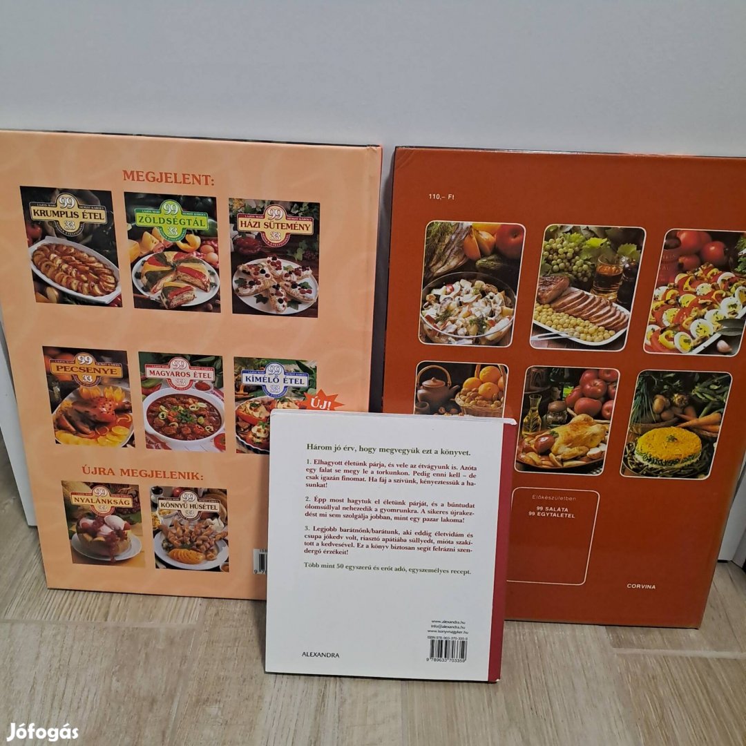 Szakácskönyvek, 99 étel és Hogyan felejtsük el az exünket.