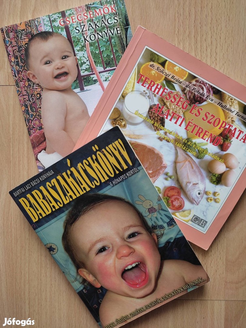 Szakácskönyvek a terhességhez és a baba hozzátáplálásához 
