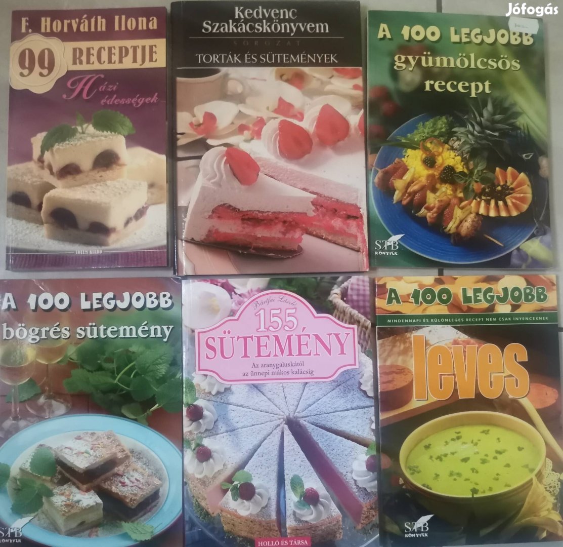 Szakácskönyvek eladók 