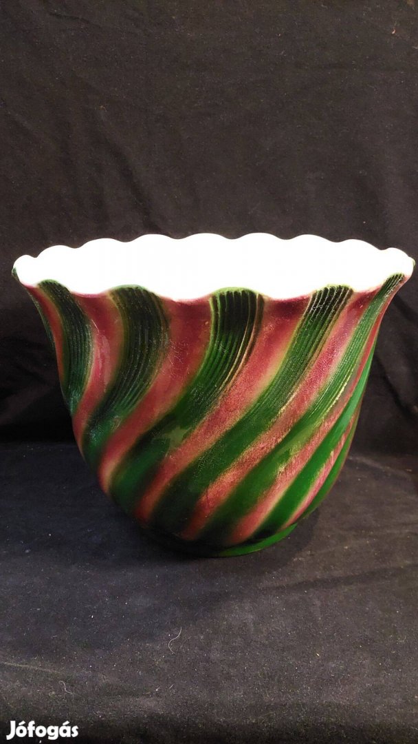 Szakmáry Hollóháza ritka porcelán kaspó