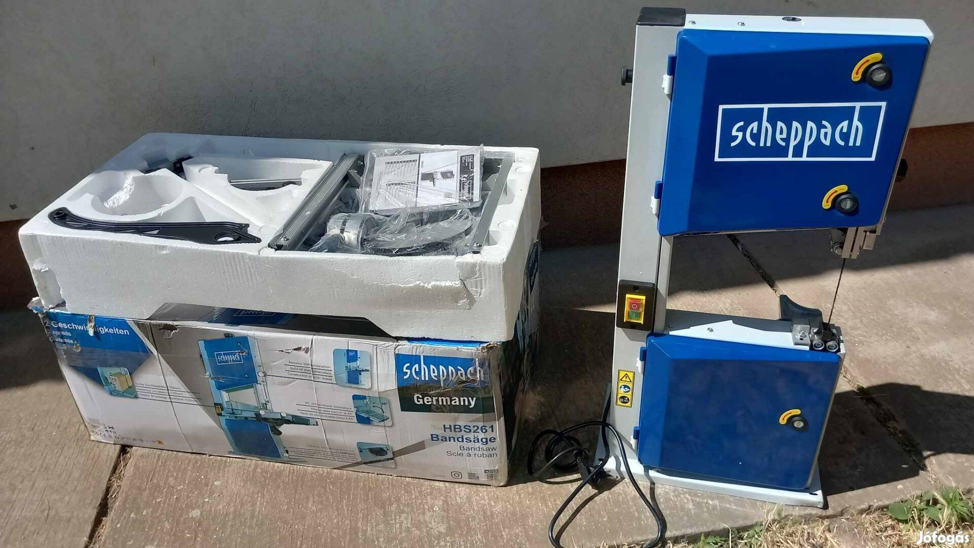 Szalag fűrész Scheppach HBS 261 szalagfűrész elektromos 230 V