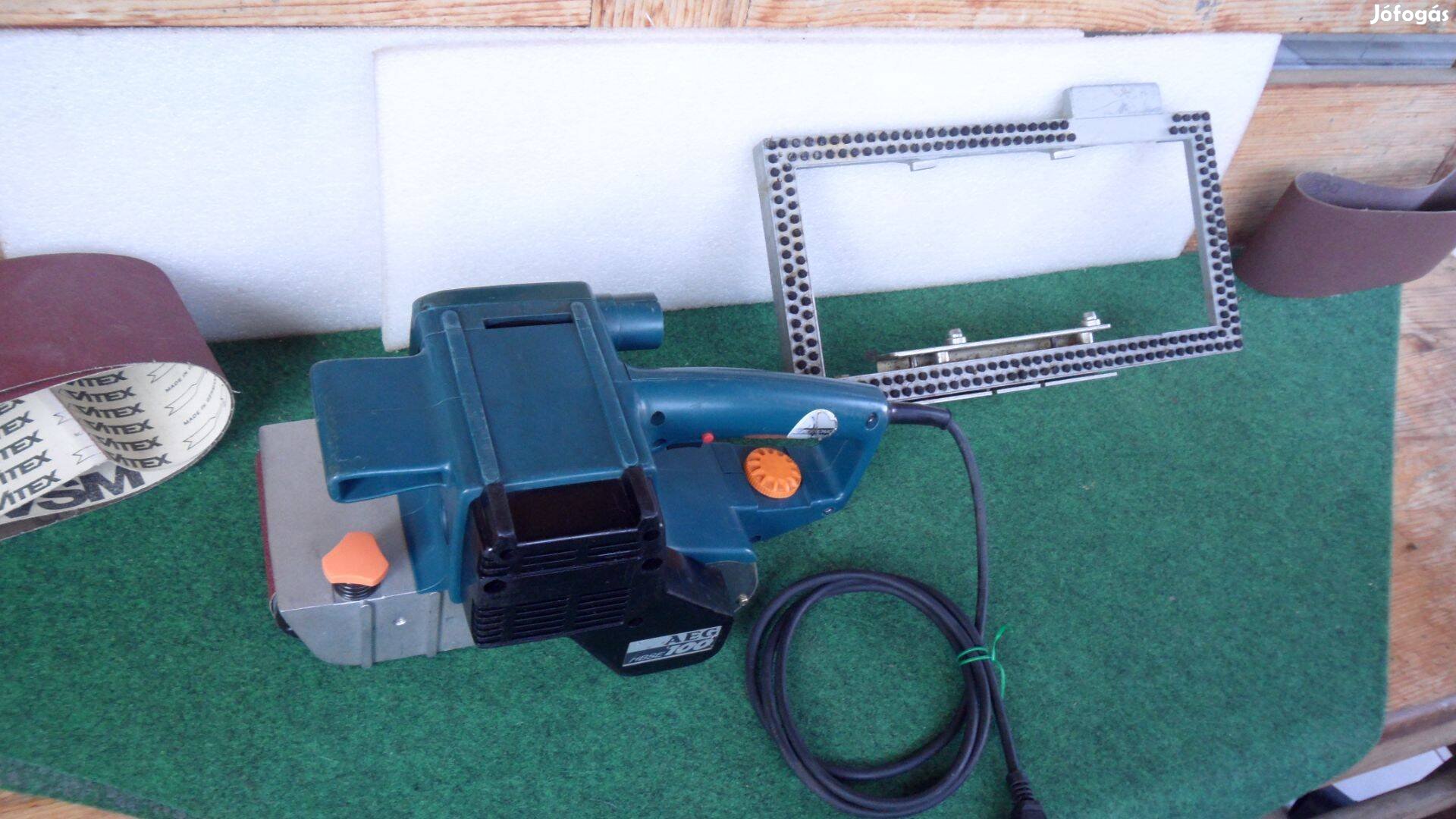 Szalagcsiszoló Aeg Atlas Copco 10 centis /1100 W fordulat sz. újonnan