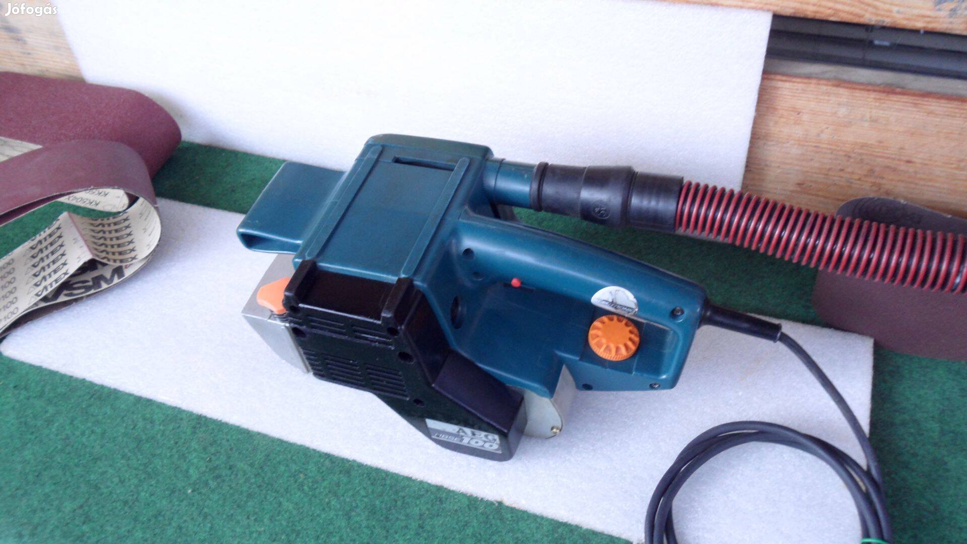 Szalagcsiszoló Aeg Atlas Copco 11 cen.1200 W szabályzós Bosch papír