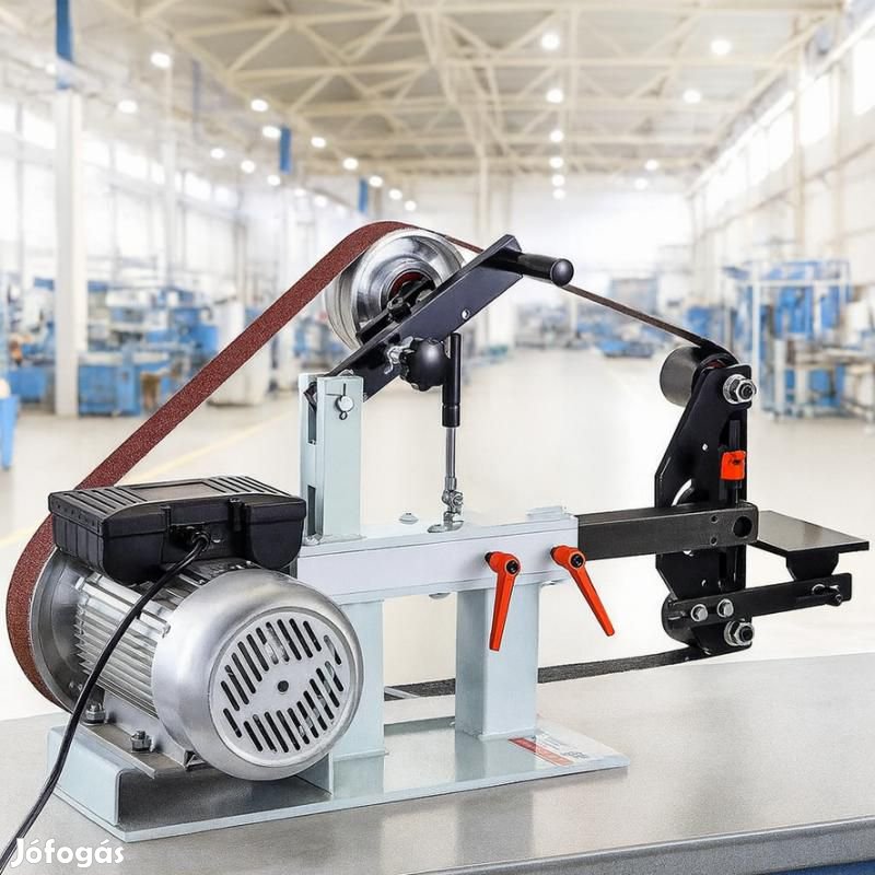 Szalagcsiszoló, 2db 208 cm szalaggal, 3db csiszolókoronggal, 110