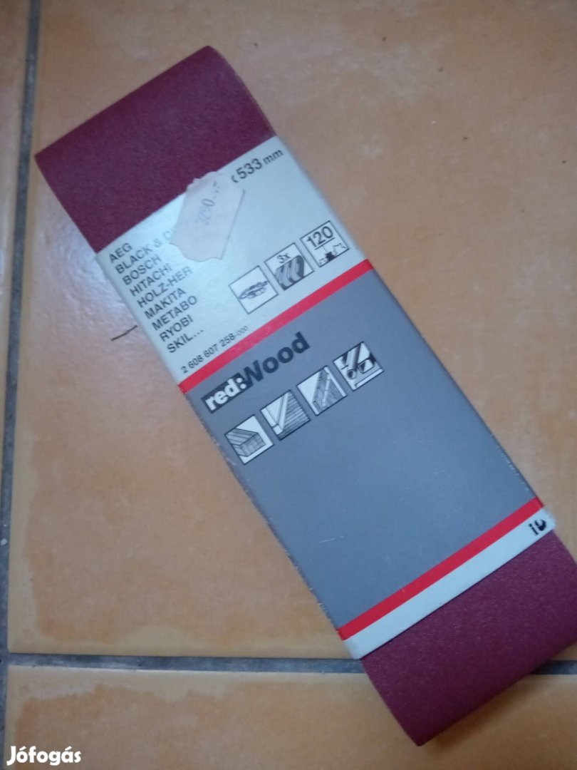 Szalagcsiszoló lap 75 x 533mm /3db