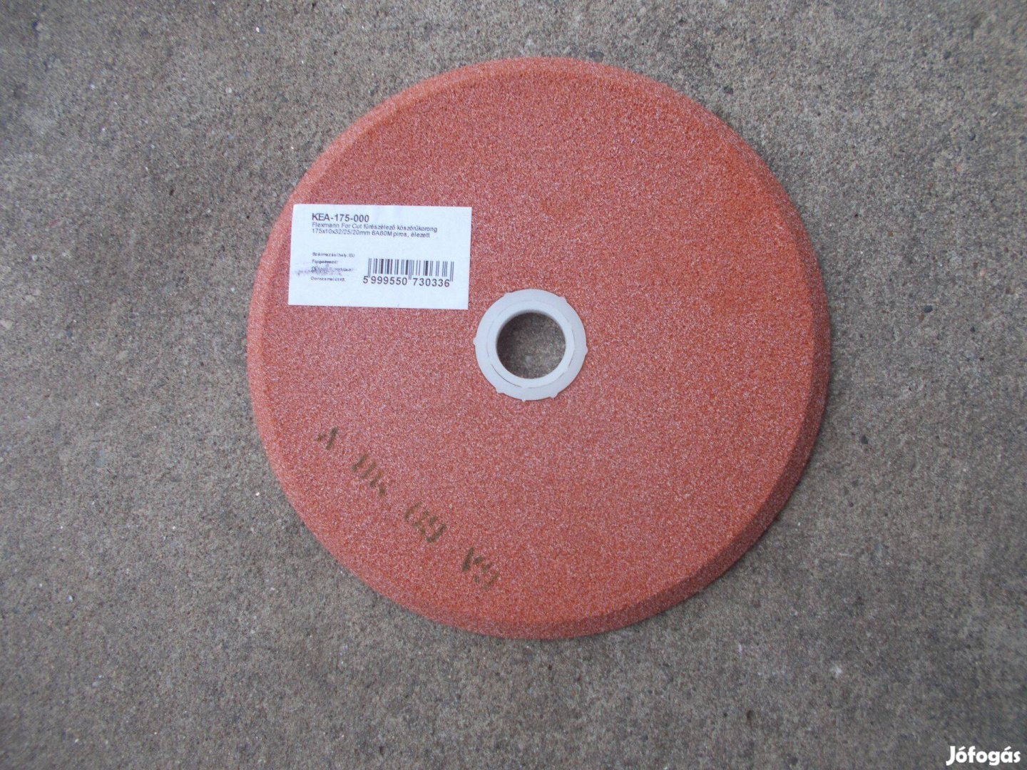 Szalagfűrész köszörűkő 150x10x32/20 mm-es, piros 60-as szemcse