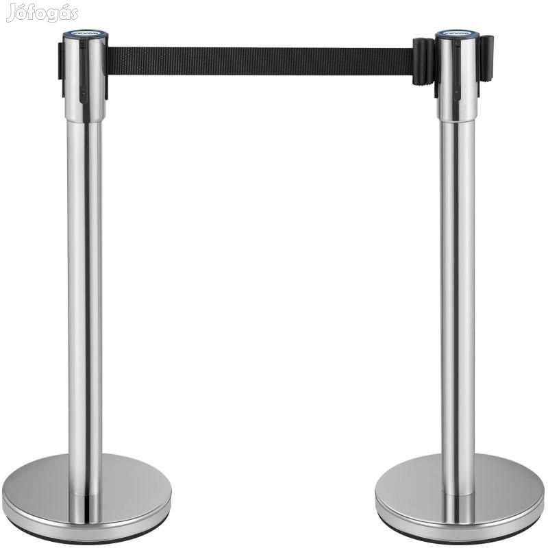 Szalagos kordonoszlop 2db 90 cm