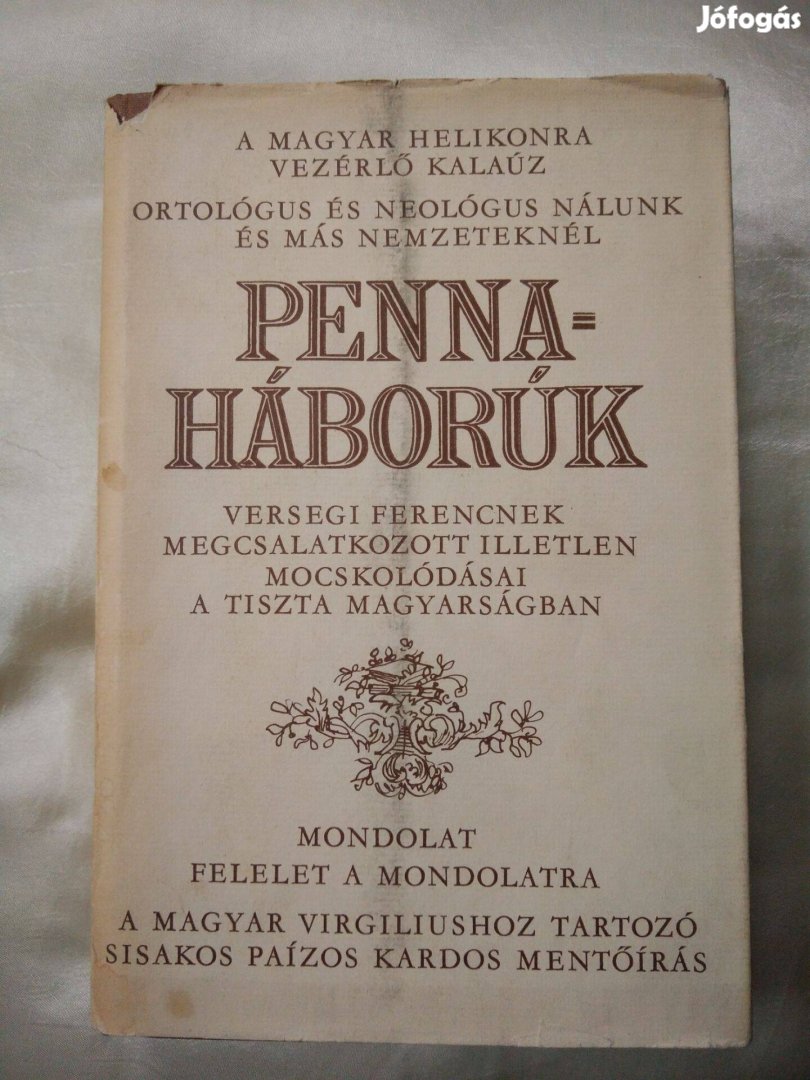 Szalai Anna (szerk.) Pennaháborúk / Nyelvi és irodalmi viták 178