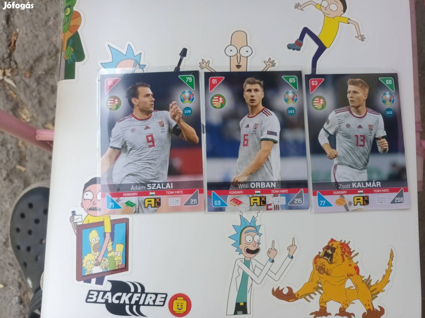 Szalai Orbán Kalmár Panini Adrenalyn XL focis kártya Magyar Válogatott