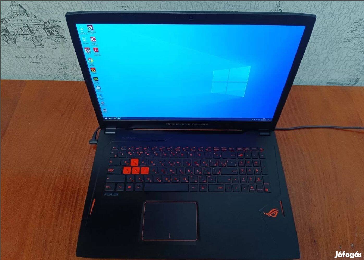 Szállítás is gamer óriás Asus rog laptop eladó Gtx 1080 8GB