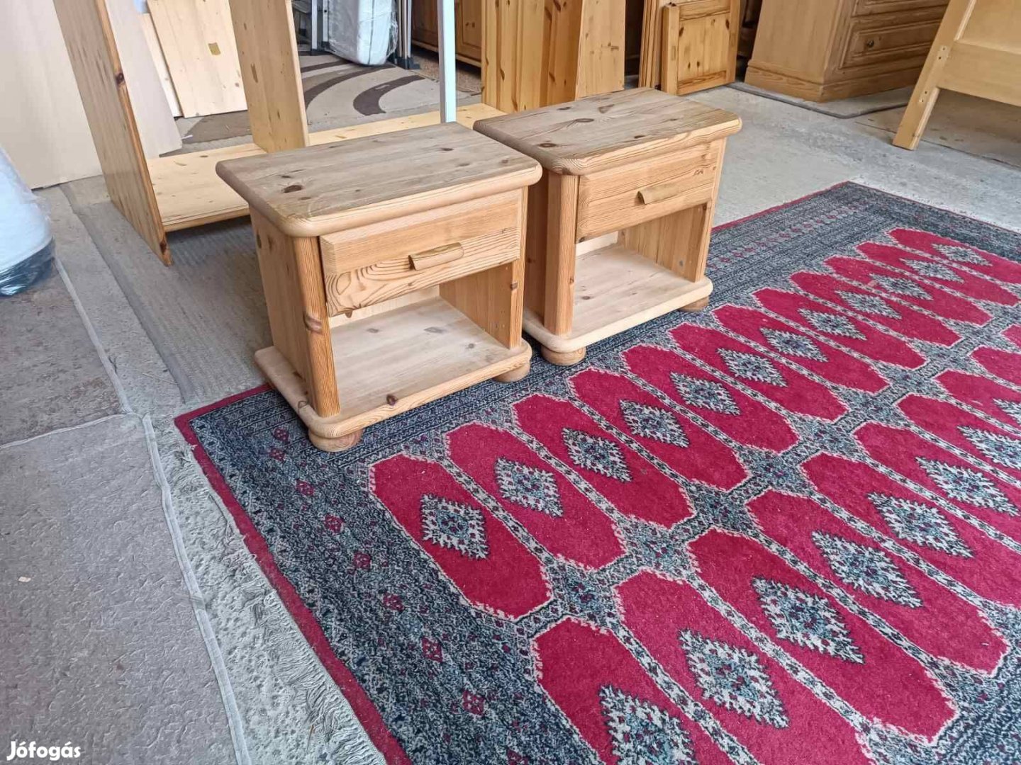 Szállítás megoldható fenyő éjjeliszekrény párban e78