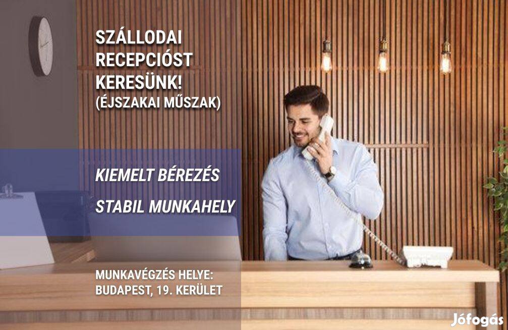 Szállodai recepciós (éjszakai műszak) - Chesscom Budapest, KÖKI