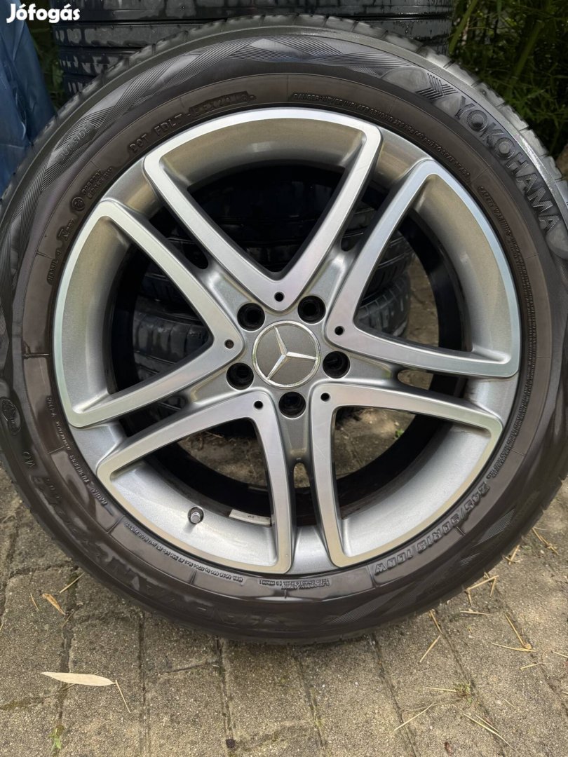 Szalonállapotú Mercedes gyári felni garnitúra, 18 coll, ET41