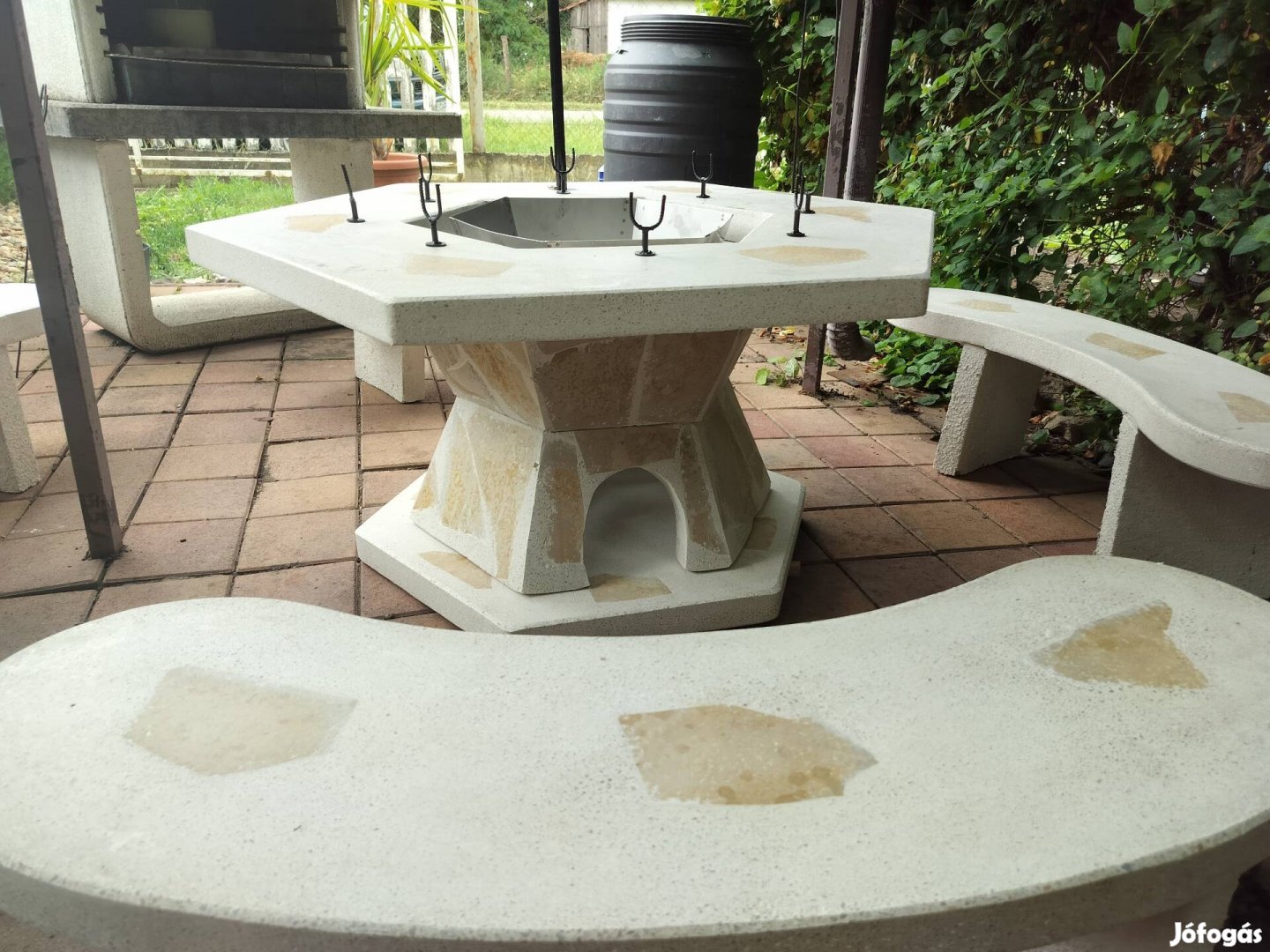 Szalonnasütő Bográcsozó műkő