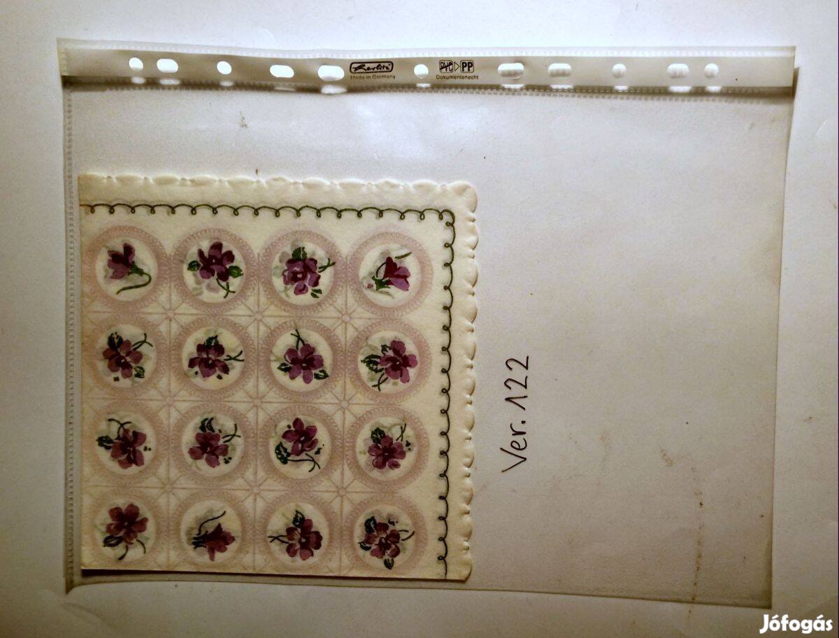Szalvéta Ver.122 papír retró