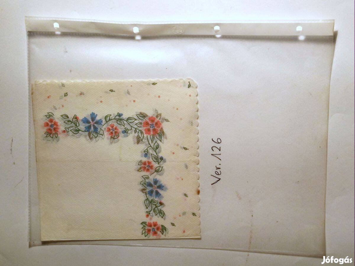 Szalvéta Ver.126 papír retró