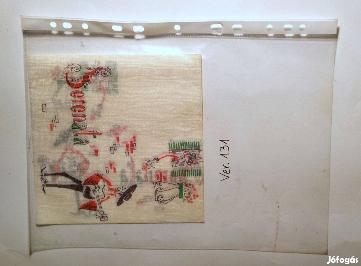 Szalvéta Ver.131 papír retró
