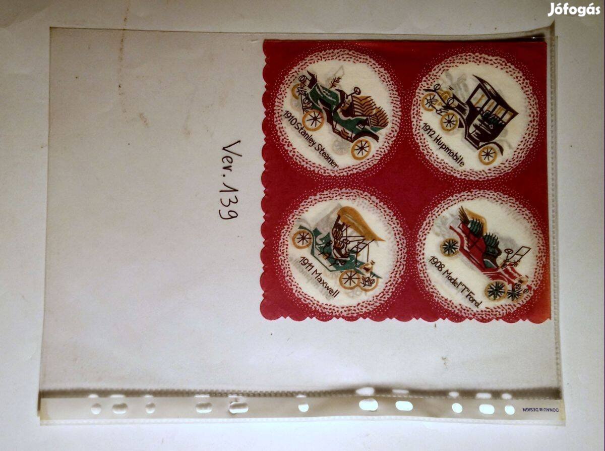 Szalvéta Ver.139 papír retró