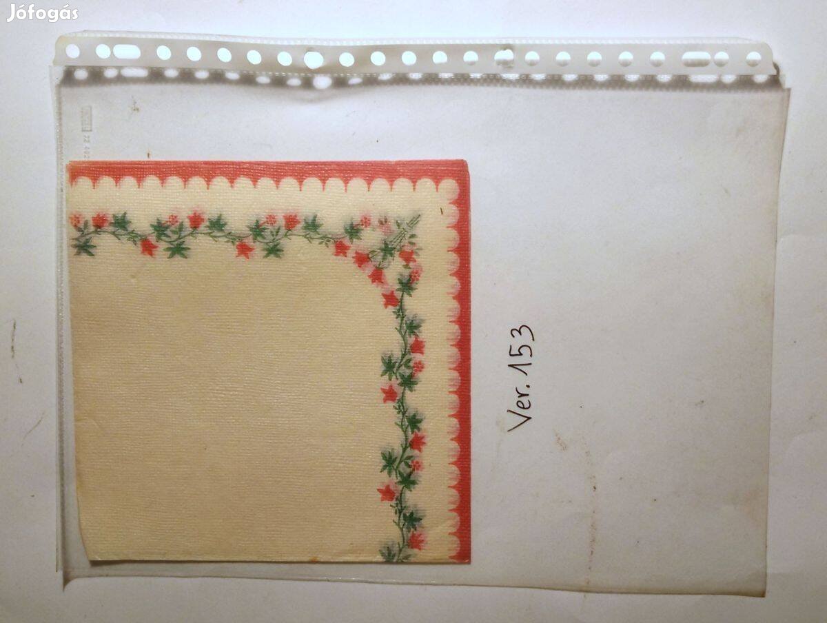 Szalvéta Ver.153 papír retró