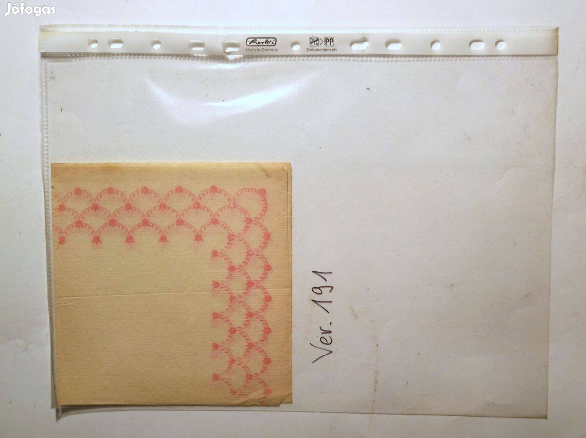 Szalvéta Ver.191 papír retró