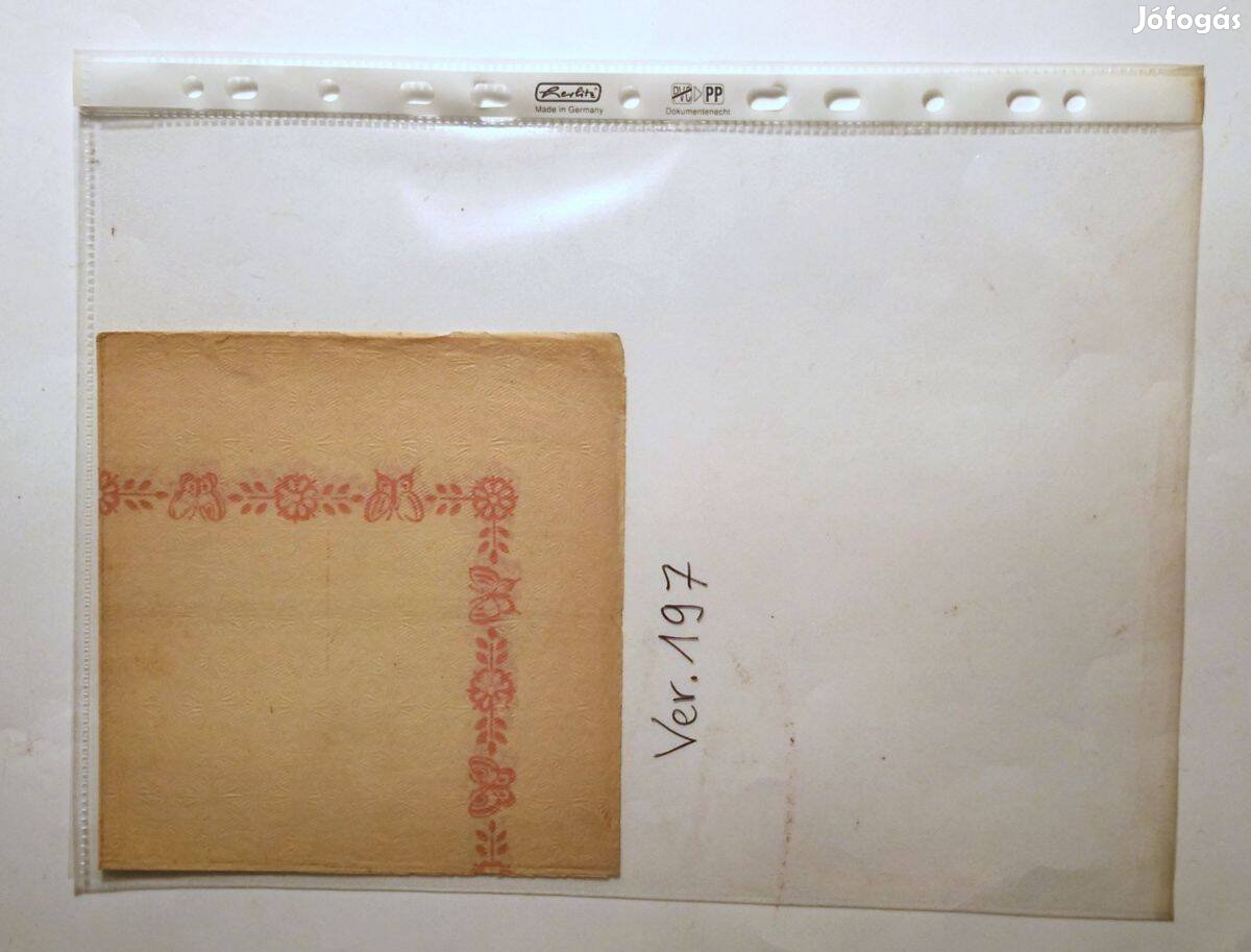 Szalvéta Ver.197 papír retró