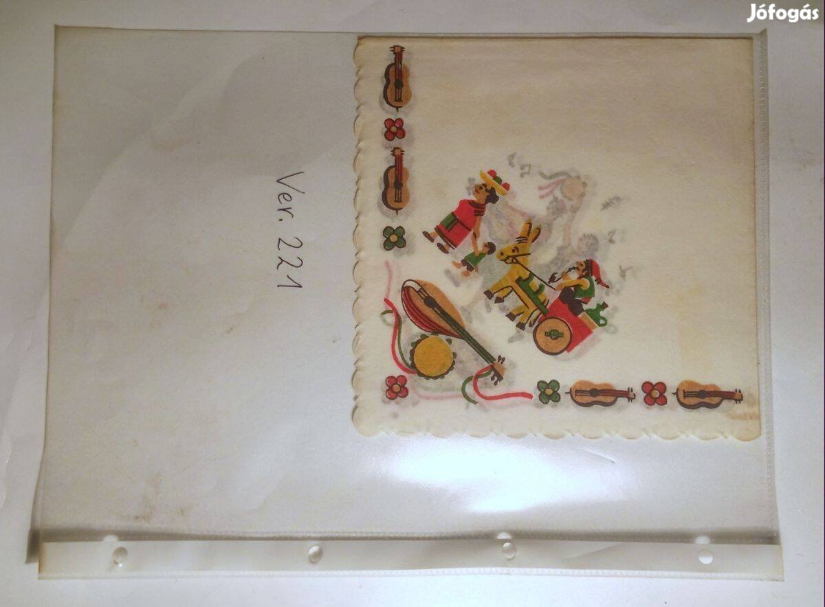 Szalvéta Ver.221 papír retró