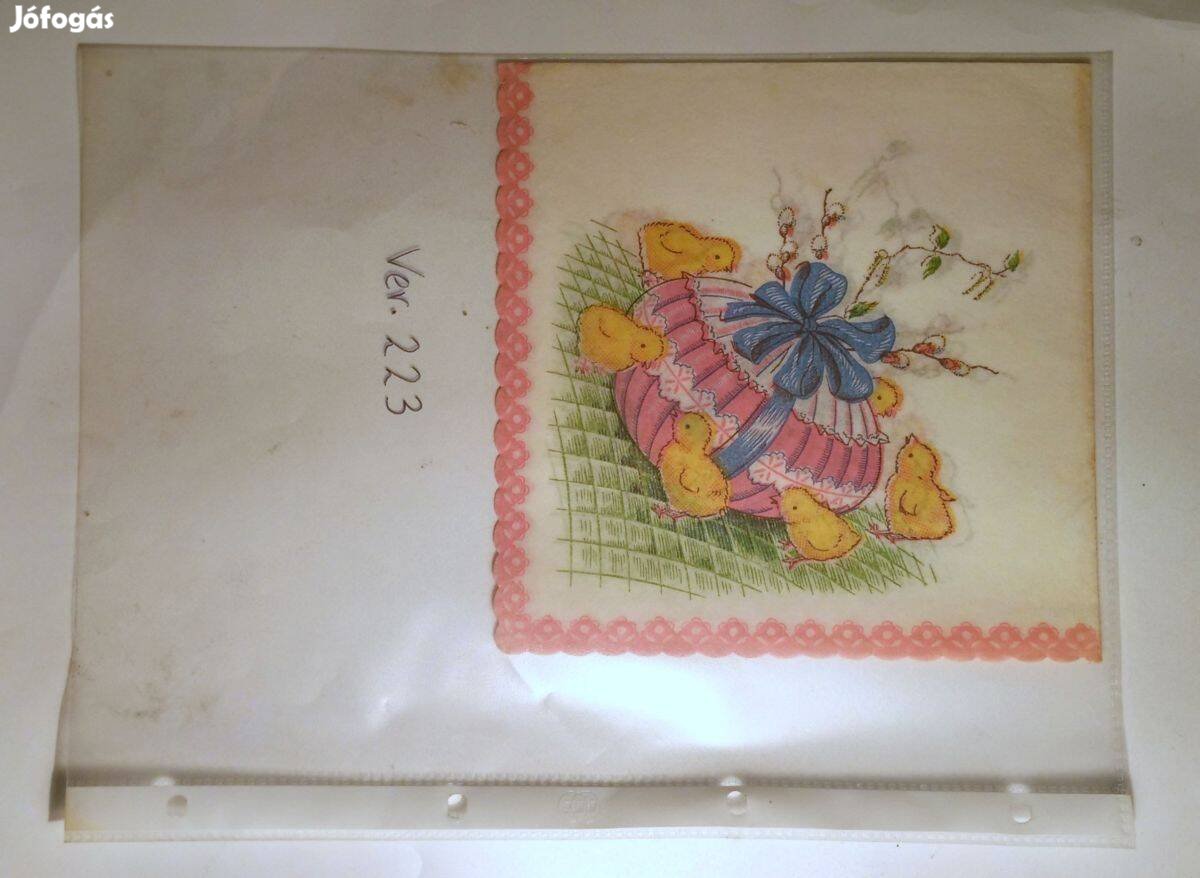 Szalvéta Ver.223 papír retró