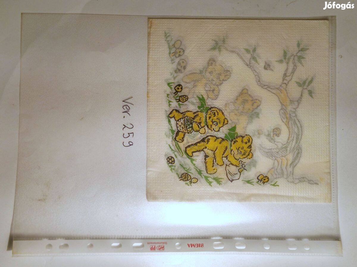 Szalvéta Ver.259 papír retró