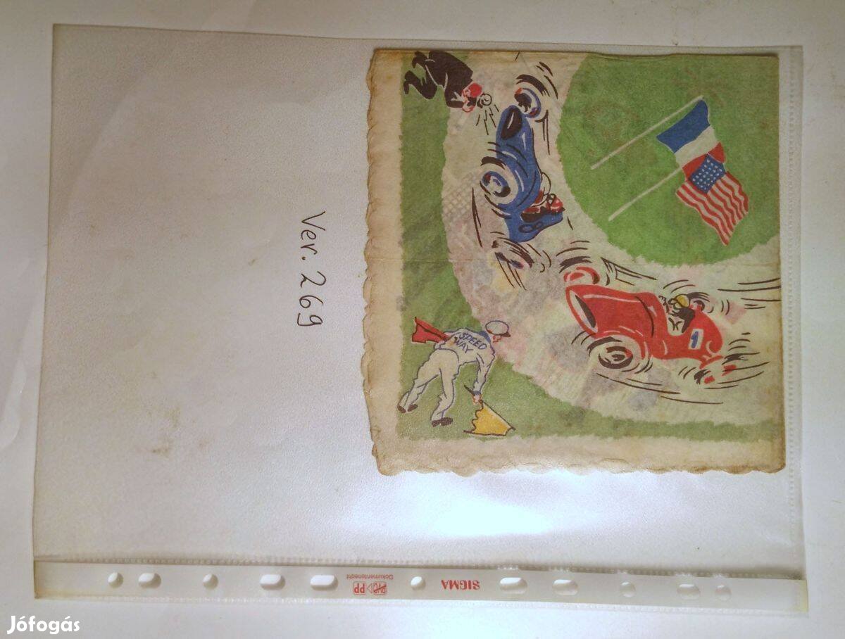 Szalvéta Ver.269 papír retró