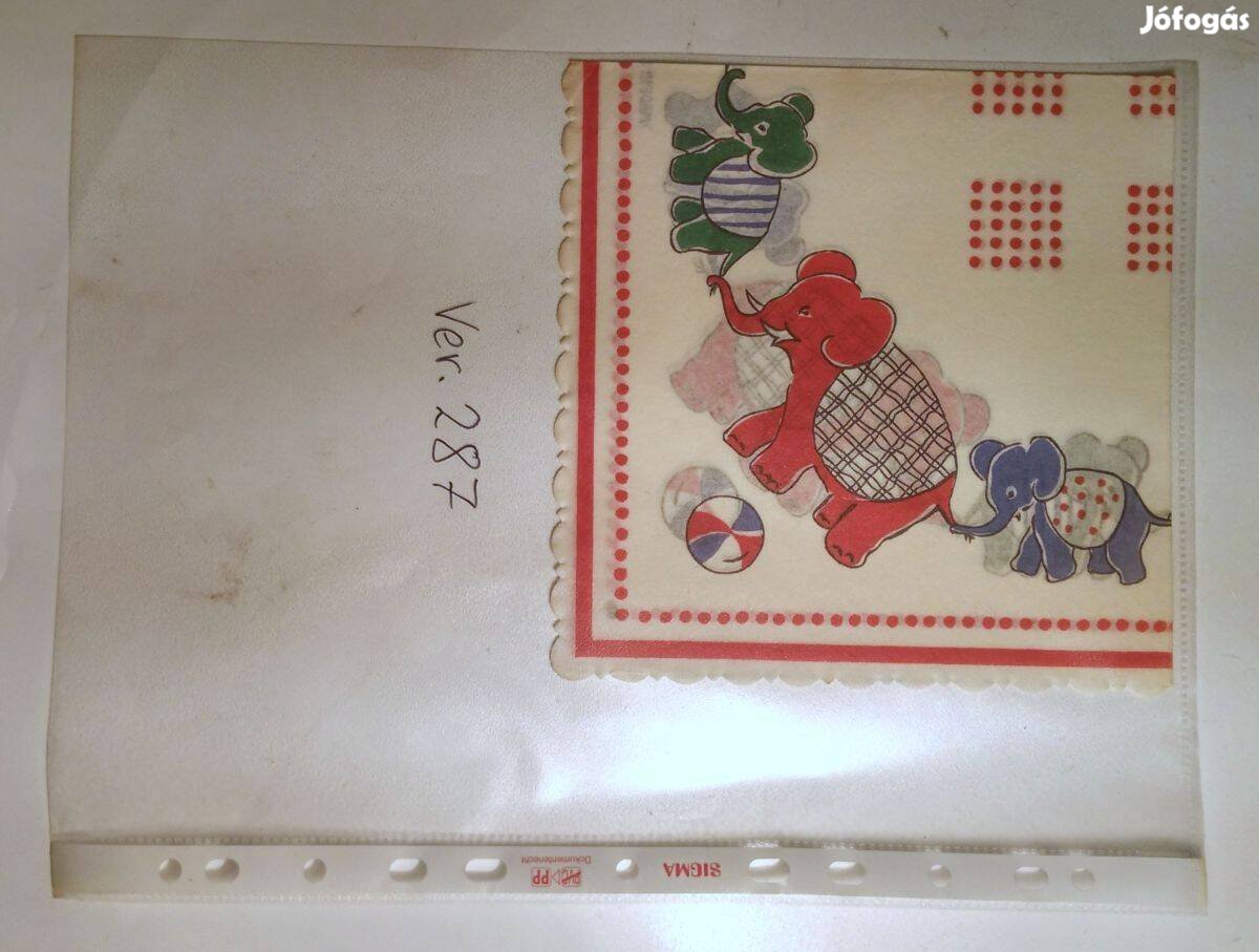 Szalvéta Ver.287 papír retró