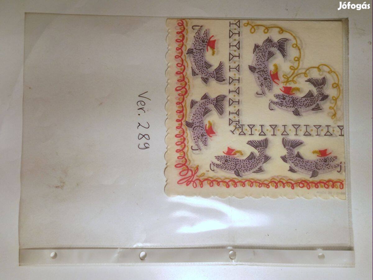 Szalvéta Ver.289 papír retró