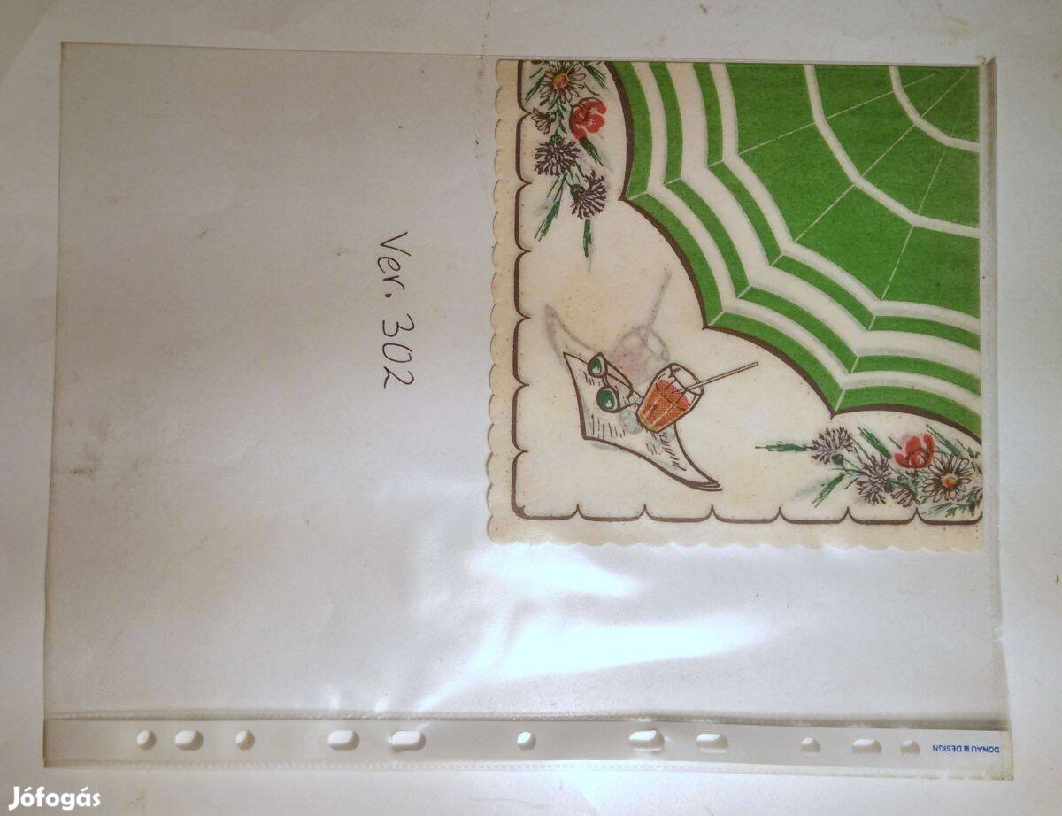 Szalvéta Ver.302 papír retró