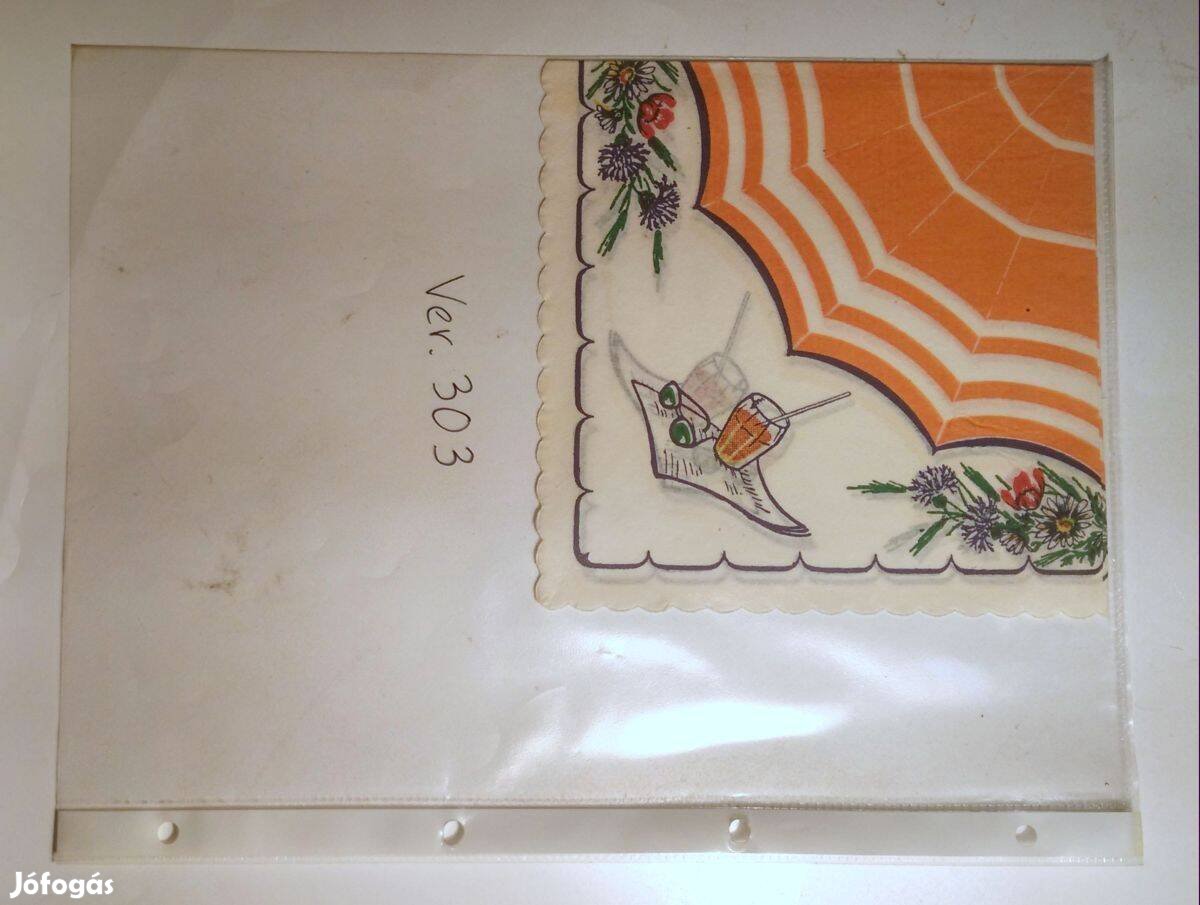 Szalvéta Ver.303 papír retró