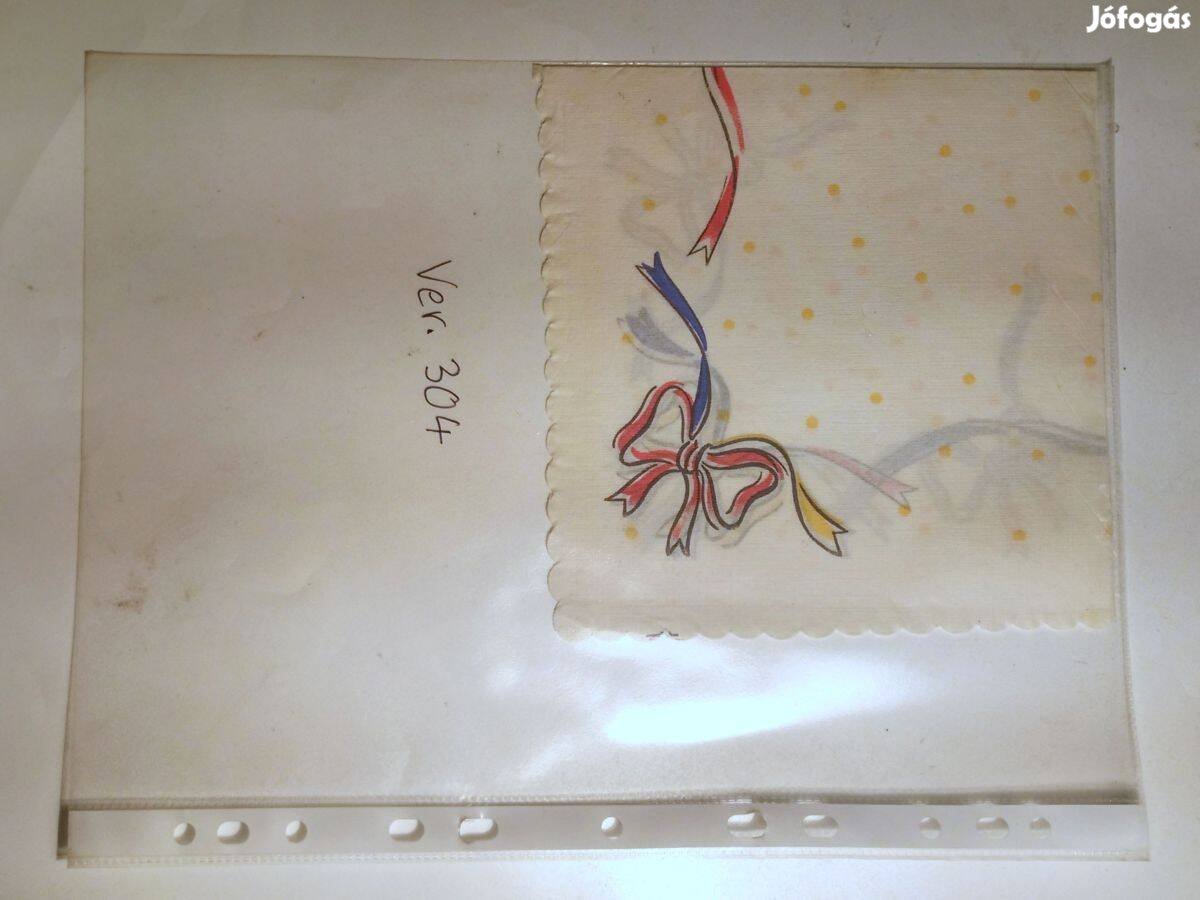 Szalvéta Ver.304 papír retró