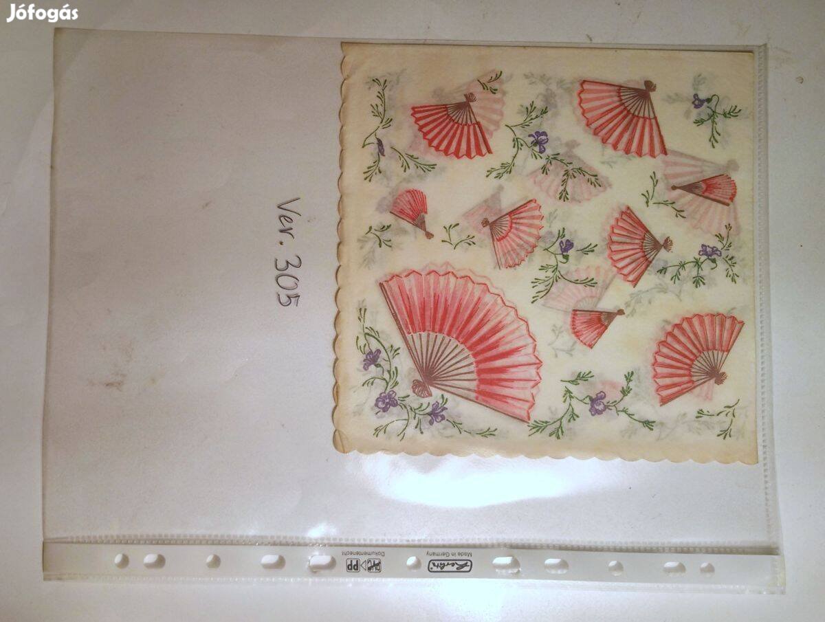 Szalvéta Ver.305 papír retró