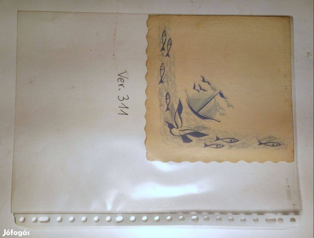 Szalvéta Ver.311 papír retró