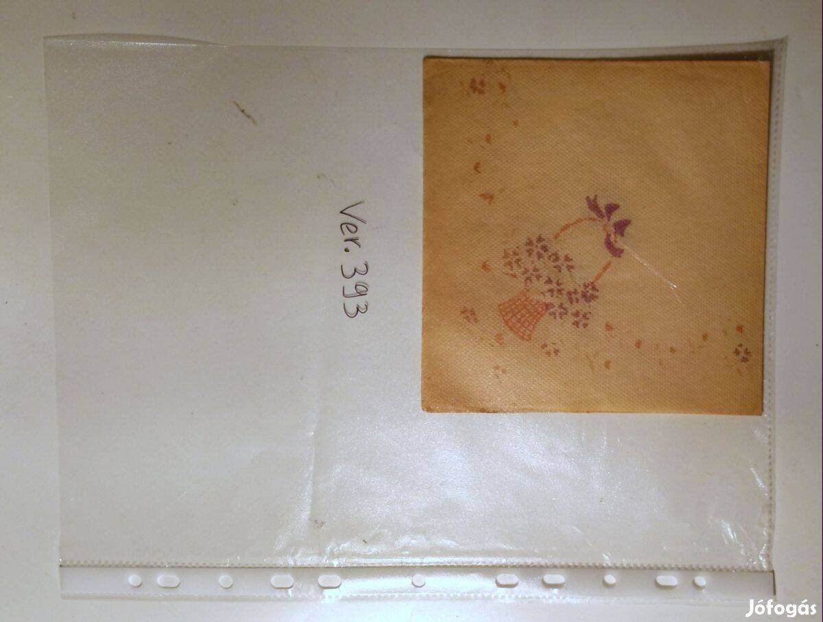 Szalvéta Ver.393 papír retró